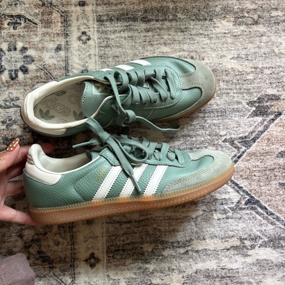 adidas Shoes - Adidas green sambas size 6.5